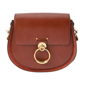 Chloe Tess Brown Leather Shoulder Bag